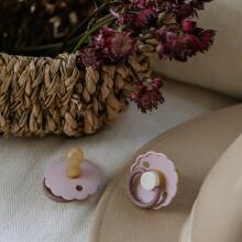 Frigg Daisy Round Latex Art.76222486 Aurora/Croissant Pacifier (nipple) made of 100% natural rubber 6-18 months (2 pcs.)