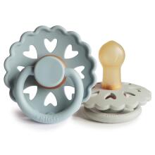 FFrigg Fairytale Round Latex Art.100151 The Ugly Duckling/The Little Match Girl  Pacifier (nipple) made of 100% natural rubber 0-6 months (2 pcs.)
