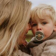 Frigg Little Viking Round Latex Art.10527 Holger  Pacifier (nipple) made of 100% natural rubber 0-6 months (1 pcs.)