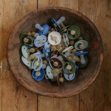 Frigg Little Viking Round Latex Art.10532 Sigrid  Pacifier (nipple) made of 100% natural rubber 6-18months (1 pcs.)