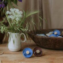 Frigg Little Viking Round Latex  Art.101548 Knud/Sigrid Pacifier (nipple) made of 100% natural rubber 6-18 months (2 pcs.)