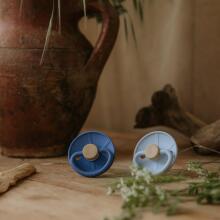 Frigg Little Viking Round Latex  Art.101546 Holger/Sigrid Pacifier (nipple) made of 100% natural rubber 6-18 months (2 pcs.)