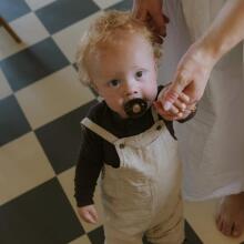 Frigg Little Viking Round Latex  Art.101550 Holger/Ragnar Pacifier (nipple) made of 100% natural rubber 6-18 months (2 pcs.)