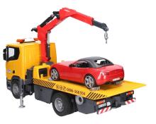 BRUDER 1:16 auto vilkikas MAN TGS su Roadster automobiliu, 03552