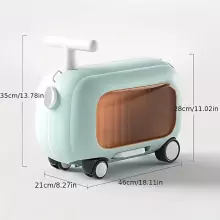 Travel Boarding Luggage Suitcase Art.260368 Green  Чемодан-сиденье на колесах 3 в 1