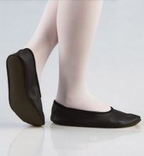 Bebe Basic Kids Hip-Hop Punsa Gymnastics Shoes Art.SB131 Eco Black  Gimnastikos bateliai su odiniais padais