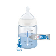 Nuk First Choice  Art.260753 Temperature controlled bottle with latex teat, 150 ml (0-6 months) size M (for formula)