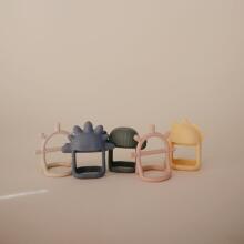 Mushie No Drop Silicone Sensory Teether  Art.101811 Silikoninis barškutis (100 % natūralus)