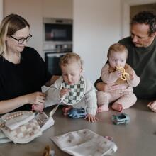 Mushie No Drop Silicone Sensory Teether  Art.101472 Silikoninis barškutis (100 % natūralus)