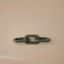 Mushie  Silicone  Teether Links Art.101270 Silikoninis barškutis (100 % natūralus)