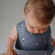 Mushie Silicone Bib Art.2500152 Raw Baby bib made of 100% high quality silicone