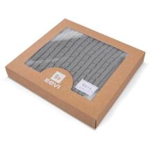 EWA 927873 Bambuko antklodė pilka pynė + dėžutė