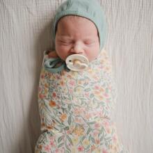 Mushie Muslin Swaddle Art.2200553 Whales