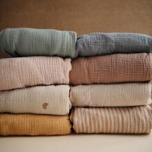 Mushie Crib Cotton Sheet  Art.2216075 Fog