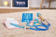 Wooden Doctor Play Set Medical Suitcase for Children 34 Pieces