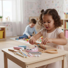 Wooden Doctor Play Set Medical Suitcase for Children 34 Pieces