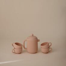 Mushie Silicone Tea Play Set Art.102021 Blush Набор силиконовой посуды