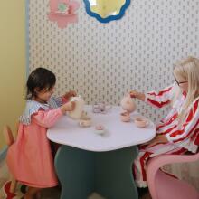 Mushie Silicone Tea Play Set Art.102021 Blush Набор силиконовой посуды