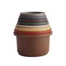 Mushie Stacking Cup Art.2400231 Retro taurių piramidė