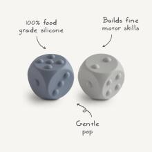 Mushie Dice Press Toy Art.100219 Silikoninis barškutis (100 % natūralus)