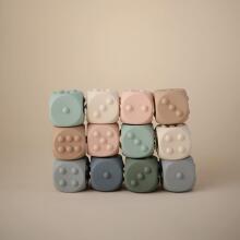 Mushie Dice Press Toy Art.100216 Silikoninis barškutis (100 % natūralus)
