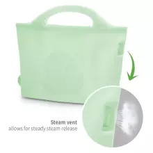 Haakaa Multipurpose Steamer & Steriliser Bag  Art.UTE105-LE Lime Multipurpose Steamer & Steriliser Bag,900ml