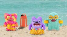 Fuggler Vacay Vibes – Plush Toy (Greedy Grinner, Purple)