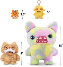 Fuggler Alley Cats (Stinkface) – juokingas bjaurus monstriuko pliušinis žaislas su žmogaus dantimis