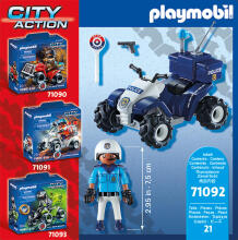 PLAYMOBIL Policijos keturratis 71092