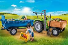 PLAYMOBIL Traktorius su priekaba 71249