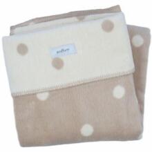 MILLI Cotton blanket 75x100 S Light beige spots with ecru, MIL1210211