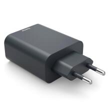 Hama 08644500 65W PD Wall Charger 2x USB-C USB-A Fast Charging ECOSENTIAL