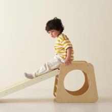 CLASSIC WORLD Wooden Climbing Set Triangle Montessori 5-in-1 - Indoor Playground Gym for Children
