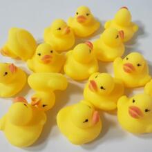 Quack-tastic Mini Rubber 6 Ducks Art.267880 Miniature Resin Ducks Yellow Tiny Duckies Figures for Micro Landscape Aquarium Dollhouse Ornament Mini Ducks DIY 5.2X4.8cm