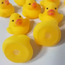 Quack-tastic Mini Rubber 6 Ducks Art.267880 Miniature Resin Ducks Yellow Tiny Duckies Figures for Micro Landscape Aquarium Dollhouse Ornament Mini Ducks DIY 5.2X4.8cm