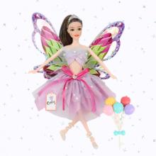 WOOPIE ROYAL Doll Emi Fairy with Colorful Wings and Balloons