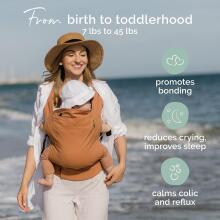 Boba Classic Baby Carrier Art.268700 Fox juodas kengūros krepšys - aktyviems tėvams ilgiems žygiams