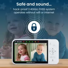 Babysense Video Baby Monitor Prisma Art.268724 Vaizdo auklė su LCD ekranu