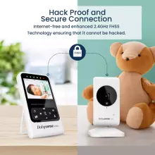 Babysense Compact Video Baby Monitor with 2 Cameras Art.V24R-2 Vaizdo auklė su LCD ekranu
