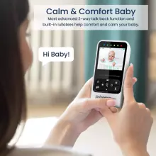 Babysense Compact Video Baby Monitor with 2 Cameras Art.V24R-2 Vaizdo auklė su LCD ekranu
