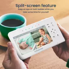 Babysense  Video Baby Monitor with 2 Cameras Art.V43 Vaizdo auklė su LCD ekranu