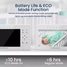 Babysense  Video Baby Monitor with 2 Cameras Art.V43 Vaizdo auklė su LCD ekranu