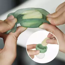 Haakaa Fresh Food Feeder Mini Combo Art.BHK154-OG Olive Silicone strainer for feeding fresh vegetables (Nibbler)