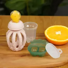 Haakaa Octopus Freeze-N-Feed Mini Combo Art.BHK150-BH Blush Silicone strainer for feeding fresh vegetables (Nibbler)