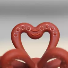 Haakaa Silicone Teether Clover Art.TPS038-OT  Silikoninis barškutis (100 % natūralus)
