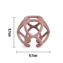 Haakaa Silicone Teething Ball  Art.TPS017-R Rust  Silikoninis barškutis (100 % natūralus)