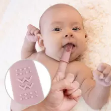 Haakaa  Silicone Finger Toothbrush  Art.TPS036-BH Blush