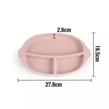 Haakaa Silicone Divided Plate Art.UTE27-B Blue lėkštė