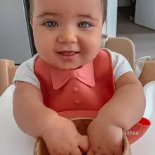 Haakaa Silicone Bib Art.UTE63-RT Rust  Baby bib made of 100% high quality silicone