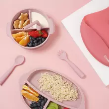 Haakaa Silicone Cutlery Set Art.UTE74-S Suva Grey Soft silicone spoon (2 pcs.)